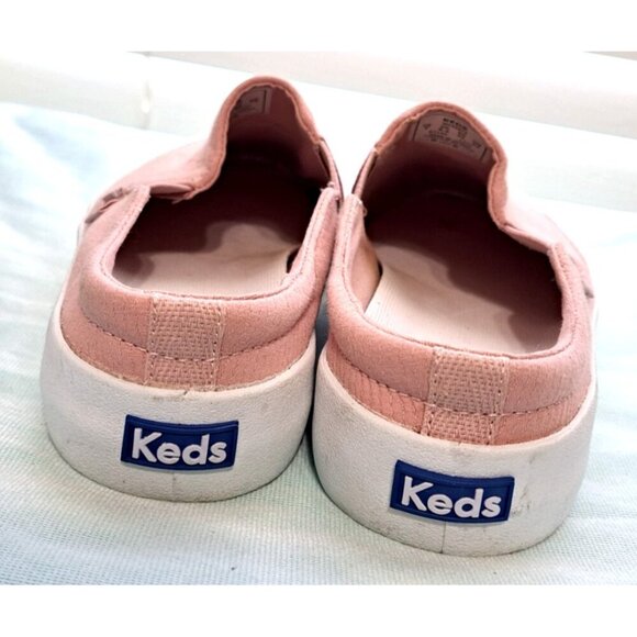 Keds Women's 9 Pink Canvas Slip-In Sneakers Comfort Easy-On Casual - Picture 5 of 9